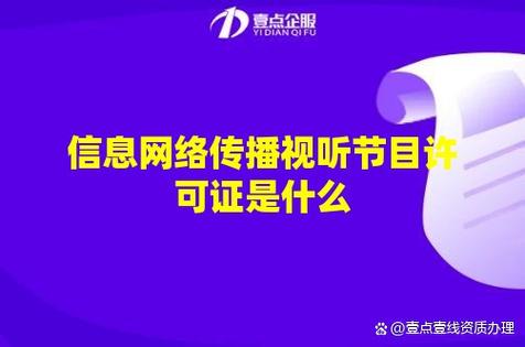 信息网络传播视听节目许可证 全面解读与申请指南